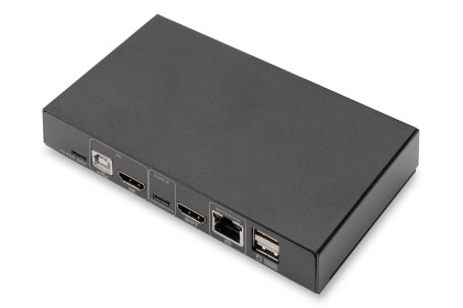Switch Kvm, 2 Porte, 4K30Hz, Usb-C/Usb/Hdmi In, Hdmi Out, Rete
