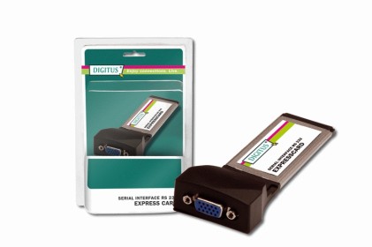 Scheda Express Card Con 2 Porte Seriali 9 Poli Rs232