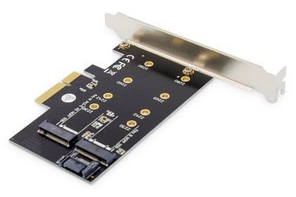 Scheda Add-On M.2 Ngff/Nvme Ssd Pciexpress Supporta Chiavi B, M E B+M, Dimensioni 80, 60, 42 E 30 Mm