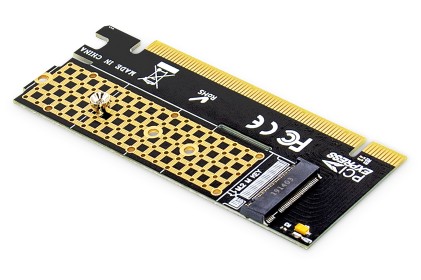 M.2 Nvme Ssd Scheda Add-On Pciexpress Da 16 Supporta Key M, Dimensioni 80,60,42 E 30Mm