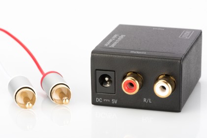 Convertitore Audio Digitale Toslink-Coassiale A Analogico Rca