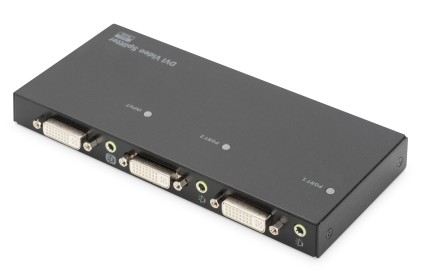 Video/Audio Splitter Dvi Per 1 Pc E 2 Monitor/Casse
