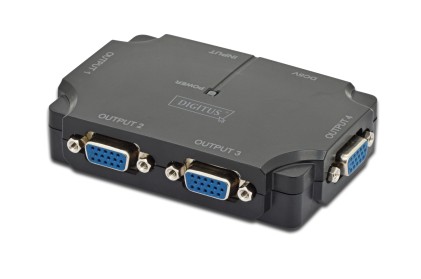 Video Splitter Compatto Per 4 Monitor Vga