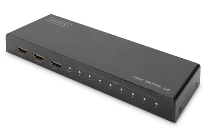 Splitter Hdmi 4K, 1X8, 4K2K, Uhd/60Hz High Speed, Alloggiamento In Metallo, Nero