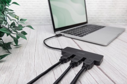 Video Hub 3-Porte Mst (Usb-C -> 3X Hdmi)