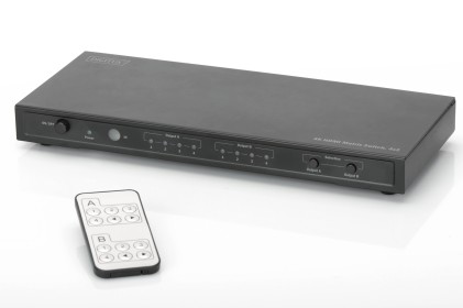 SWITCH MATRIX HDMI 4K PER 4 DISPOSITIVI CON 2 TV