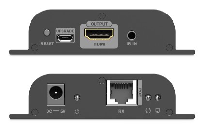 Ricevitore Hdmi Per Ds55353,4K/60Hz 120/200 Mt. Poe, Uno-A-Molti, Cat, Nero