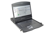 Console Tft 19" Per Rack 19" Con Switch Kvm 8 Porte Cat 5 Tastiera Italiana