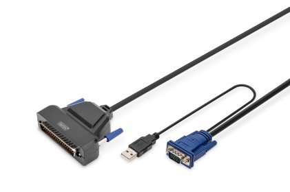 Console Kvm Modulare Hd Lcd Con Tft Da 19&#34;, Connessione Kvm Vga A 1 Porta, Touchpad, Layout Tastiera Italiana