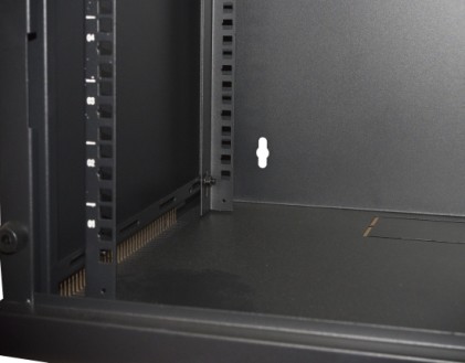 Link Armadio Rack 19" 6 Unita Da Muro Per Reti (A)350 X (L)540 X (P) 450 Mm Colore Nero Porta Vetro