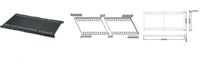 Digitus Ripiano Allung Per Armdio Rack Fino A 1000 Mt Grigio