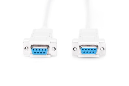 Cavo Null Modem Computer Seriale Rs232 Crossover (Incrociato) 9 Poli Femmina/Femmina Mt.2