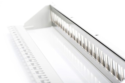 Pannello Patch 19" Modulare 24 Porte (Vuoto) 1 Hu Colore Grigio Ral 7035