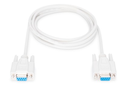 Cavo Prolunga 9 Poli (Per Modem Mouse Ecc.) Custodie Pressofuse Viti Lunghe Connessioni Dritte Femmina/Femmina Mt.2