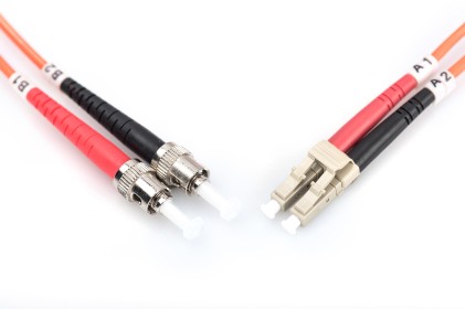 CAVO FIBRA OTTICA LC A ST MULTIMODE DUPLEX 50/125 MT.1(AL-5LCST-01I)