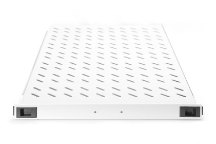 Ripiano Per Armadio Estraibile Su Binari Telescopici 1 Unita&#39; Profondita&#39; 720 Mm. Grigio Ral 7035 Carico 80 Kg. Con Viti (Per Linea Server)