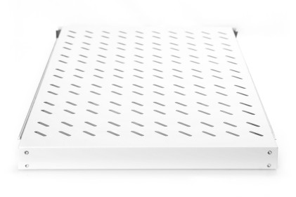 Ripiano Per Armadio Estraibile Su Binari Telescopici 1 Unita&#39; Profondita&#39; 720 Mm. Grigio Ral 7035 Carico 80 Kg. Con Viti (Per Linea Server)