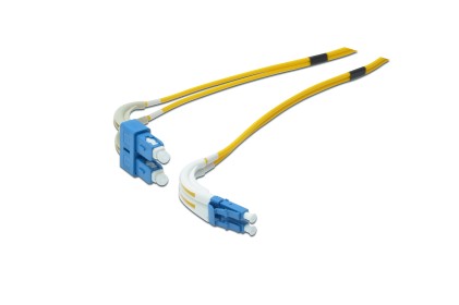 CAVO FIBRA OTTICA LC A SC MONOMODE DUPLEX 9/125 MT.1 (AL-9LCSC-01I)