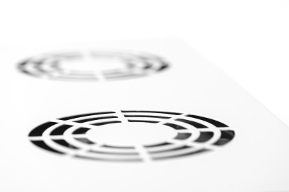 Sistema Di Ventilazione Con Termostato Montaggio Frontale In Armadi 19&#34; Con 4 Ventole