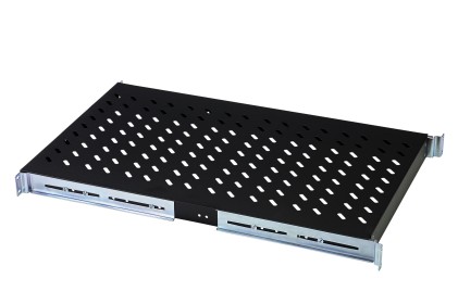 Ripiano Per Armadio 19" Linea Server 1 Hu Profondità 720Mm, Colore Nero Con Viti (Per Linea Server) (Dn19Tray1-1000 Sw)