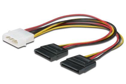 Cavo Splitter 1 X Molex Maschio - 2 X Sata Femmina Cm 15