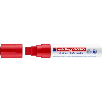 Edding 4090 evidenziatore in gesso Scalpello Rosso 1 pz