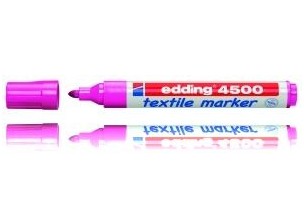 Edding Textielmarker e-4500 marcatore permanente Rosa