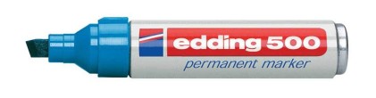 Edding 500 marcatore permanente Punta smussata Blu 10 pz