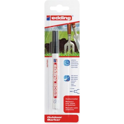 Edding 8055 evidenziatore 1 pz Punta sottile Nero