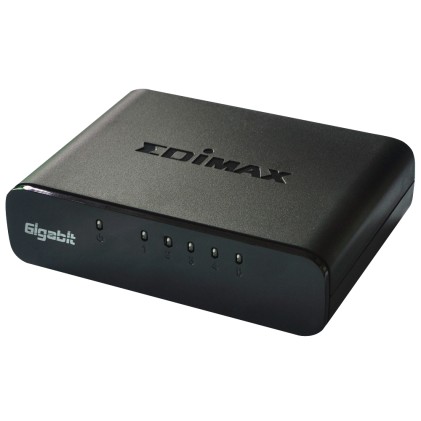 EDIMAX ES-5500G V3 5x 10/100/1000Mbps Switch opt. power supply via USB cable incl.