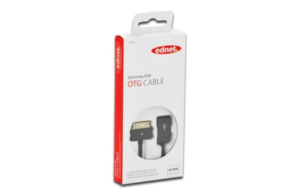 Cavo Adattatore Otg (On The Go) Per Samsung Galaxy 30 Pin Cm 15 In Blister Da Esposizione