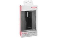 MINIBATTERIA UNIVERSALE PER TABLET/SMARTPHONE USB 5 VOLT 800MA CAPACITA  2200 MAH COLORE NERO