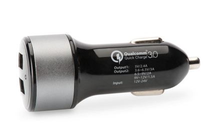 Caricabatteria Per Auto Quick Charge 3,0 2 Porte 3 Ampere Max