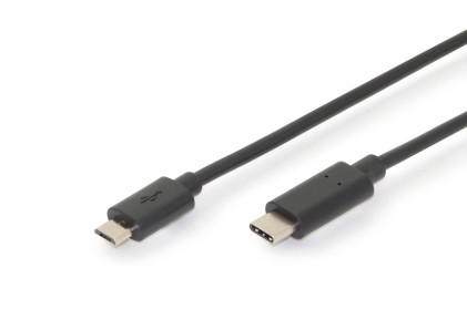 Cavo Usb Tipo "C"  - Micro Usb 2.0 Doppia Schermatura Rame Mt 2
