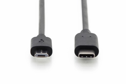 Cavo Usb Tipo "C"  - Micro Usb 2.0 Doppia Schermatura Rame Mt 2