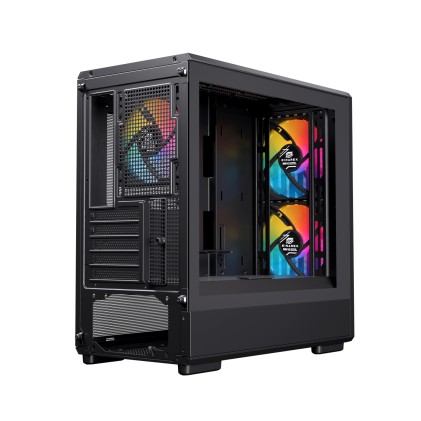 Case Microatx Gaming Pm400Rgbbk Microatx/Itx Black 3 X Rgb Fans