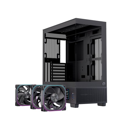 Case Atx Gaming S501D Rgb Black Atx Rgb Bk  Gaming 3 X Rgb Fans