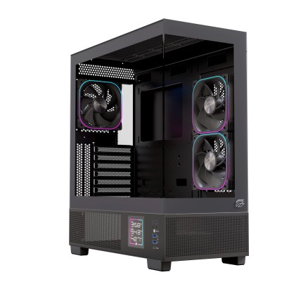 Case Atx Gaming S501D Rgb Black Atx Rgb Bk  Gaming 3 X Rgb Fans