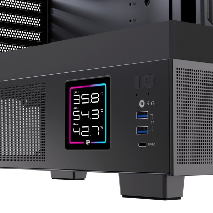 Case Atx Gaming S501D Rgb Black Atx Rgb Bk  Gaming 3 X Rgb Fans