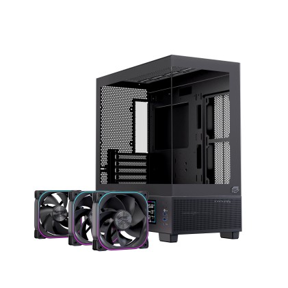 Case Matx Gaming S501D Rgb Black Matx Rgb Bk  Gaming 3 X Rgb Fans