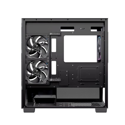Case Matx Gaming S501D Rgb Black Matx Rgb Bk  Gaming 3 X Rgb Fans