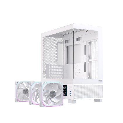 Case Matx Gaming S501D Rgb White Matx Rgb Wh Gaming 3 X Rgb Fans