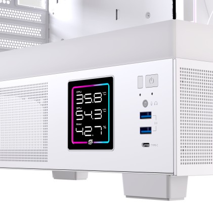Case Matx Gaming S501D Rgb White Matx Rgb Wh Gaming 3 X Rgb Fans