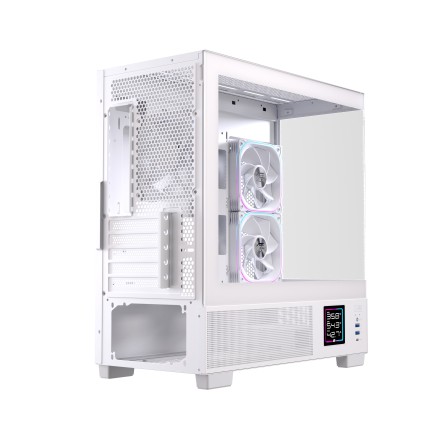 Case Matx Gaming S501D Rgb White Matx Rgb Wh Gaming 3 X Rgb Fans
