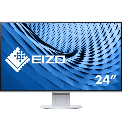 Eizo Monitor 23,8 Led Ips Fhd 16:9 5Ms 250 Cd/M, Dvi/Dp/Hdmi, Pivot, Usb-C, Flex Ev2451 Bianco