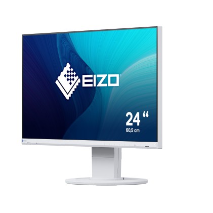 Eizo Monitor 23,8 Led Ips 16:9 Fhd 5Ms 250 Cdm, Dvi/Dp/Hdmi, Pivot, Multimediale, Flex Ev2460 Bianco