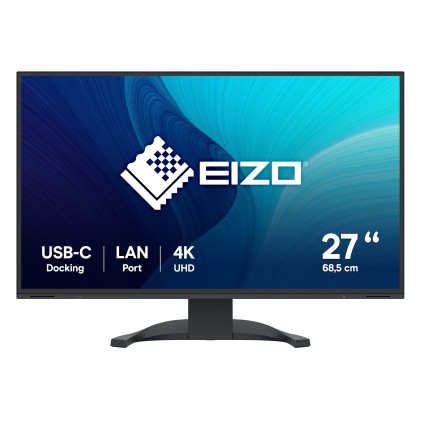 Eizo Monitor 27 Led Ips 16:9 4K Uhd, 5Ms 350 Cdm, Pivot, Usb-C, Dp/Hdmi, Multimediale, Flexscan Ev2740X-Bk