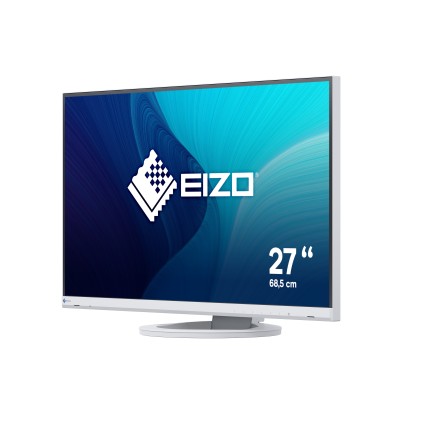 Eizo Monitor 27 Led Ips 2560X1440 16:9 5Ms 350 Cd/M, Dvi/Dp/Hdmi, Pivot, Usb-C, Flex Ev2760 Bianco
