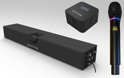 Webcam + Soundbar Kit Videoconferen Za Empire Con 2 Mic Ice + 360°,