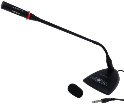 Microfono Empire Da Tavolo 3,5Mm + Sched Audio Usb Audio/Mic Integrata
